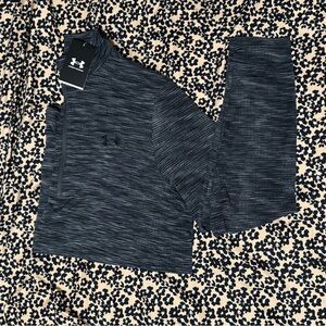 Under Armour Black and Gray Athletic Top